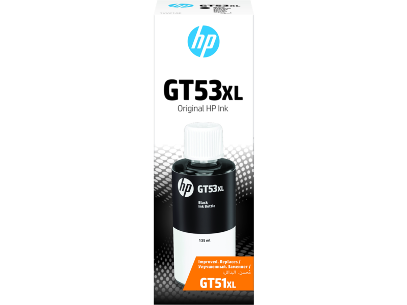 HP GT53XL 135-ml Black Original Ink Bottle(1VV21AE)