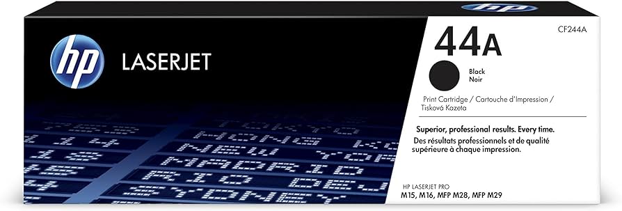 HP 44A Black Original LaserJet Toner Cartridge (CF244A)