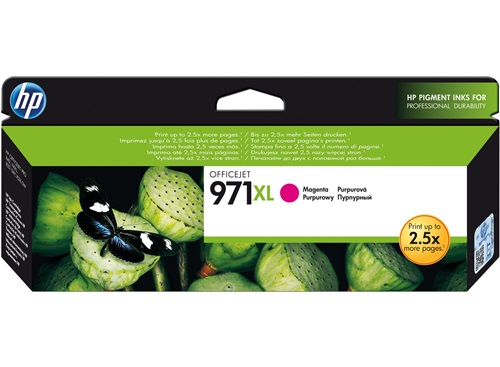 HP 971XL High Yield  Original Ink Cartridge Series Cyan (CN626AE)/Magenta(CN627AE)/ Yellow (CN628AE)